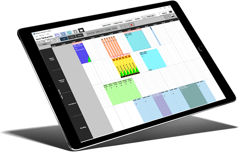 Administre fácilmente su calendario multiactividad con el software de gestión comercial Apex Timing