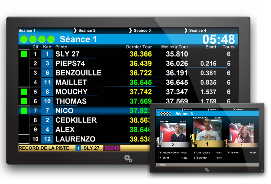 Solution logicielle karting et centre de loisirs Apex Timing
