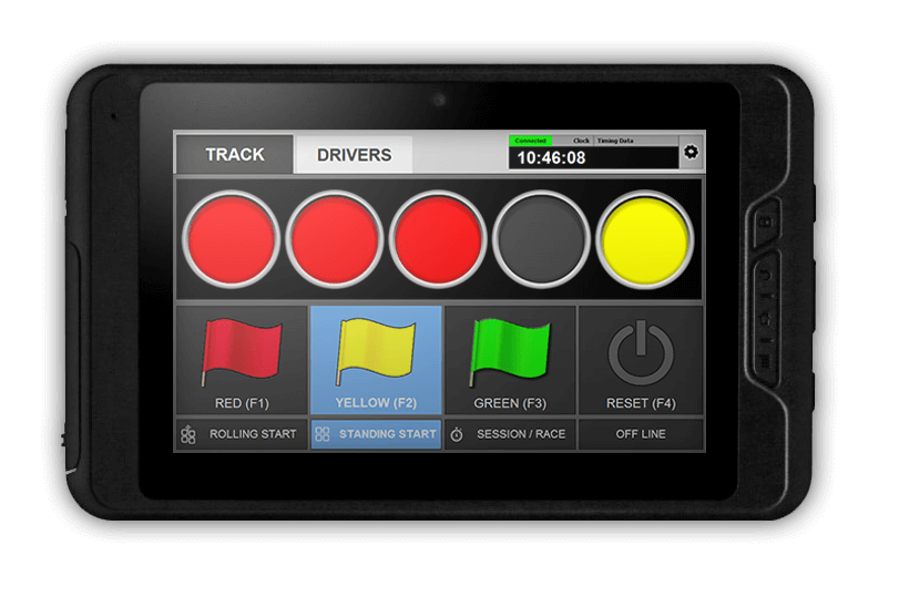 The Apex Timing control solution for karting racing improves the work of officials : control kart speed, safety of go-kart tracks